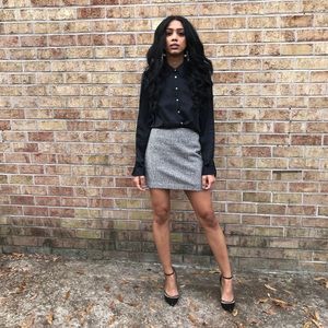 Vintage Gap Herringbone Wool Skirt